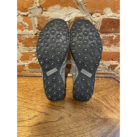 Croft & Barrow Barefoot Design Gray & Green Mesh Strappy Ballet Flats Size 11 M - Picture 5 of 5